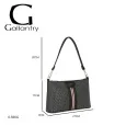 Schwarze steife Handtasche Urbane Eleganz