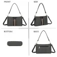 Rigid black handbag Urban Elegance