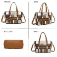 Camel plaid handbag