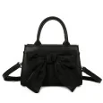 Bolso de mano con lazo Gallantry negro