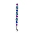 Fancy Bracelet Ikita with Blue and Purple Circular Patterns