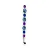 Fancy Bracelet Ikita with Blue and Purple Circular Patterns