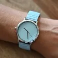 Ernest's blue sky-blue plain watch