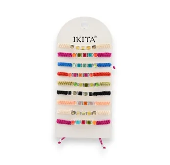 Set di 9 braccialetti colorati Ikita