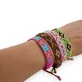 Set de 4 Pulseras Brasileñas de Cuentas