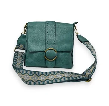 Mandoline Petrol Crossbody Bag