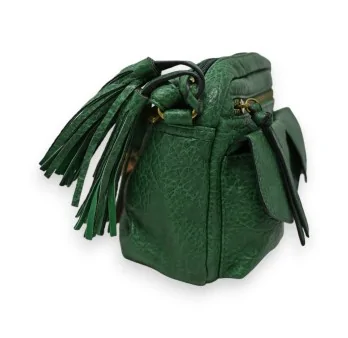 Bolso bandolera suave Mandolina verde de moda