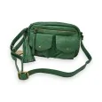 Bolso bandolera suave Mandolina verde de moda