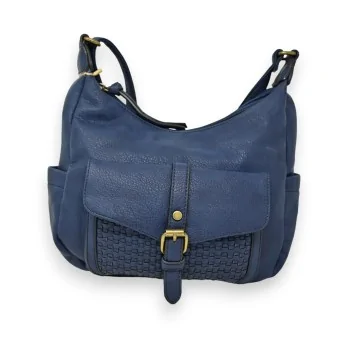 Sac bandoulière élégant Mandoline bleu marine