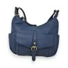 Elegant navy blue Mandoline shoulder bag