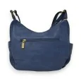 Elegant navy blue Mandoline shoulder bag