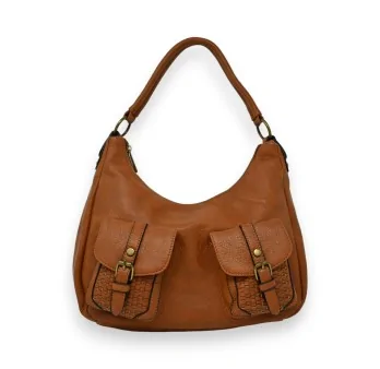 Bolso de mano Mandoline Camel