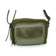 Bolso bandolera Mandoline de terciopelo verde caqui