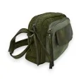 Bolso bandolera Mandoline de terciopelo verde caqui