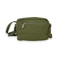 Bolso bandolera Mandoline de terciopelo verde caqui