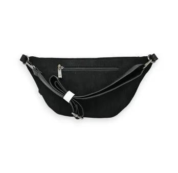 Sac banane velours Noir étoile de chez Mandoline