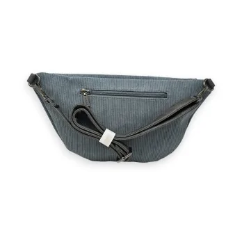 Mandoline's grey velvet star fanny pack