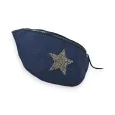 Navy blue velvet fanny pack with star from Mandoline