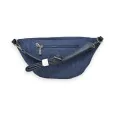 Marsupio in velluto blu navy con stella di Mandoline