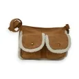 Mandoline Suede and Faux Fur Crossbody Bag