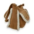 Mandoline Suede and Faux Fur Crossbody Bag