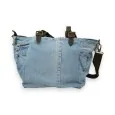 Borsa di jeans Mandolino topo Paillettes