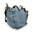 Borsa di jeans Mandolino topo Paillettes