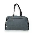 Mandoline grey velvet handbag