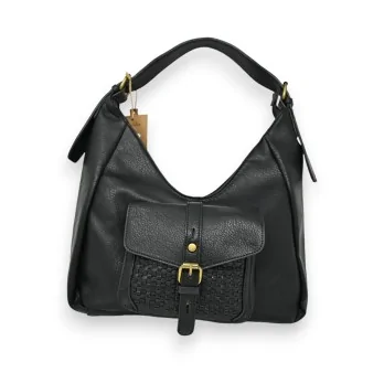 Bolso de mano Mandolina Negro Elegancia