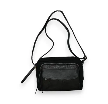 Black velvet crossbody bag Mandoline