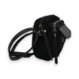 Black velvet crossbody bag Mandoline