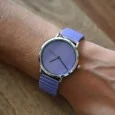 Ernest's watch is lilac-colored and plain