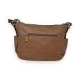 Brown Mandoline Crossbody Bag