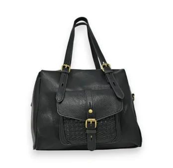 Elegant black Mandolin handbag