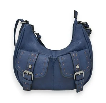 Borsa a tracolla Mandoline blu navy