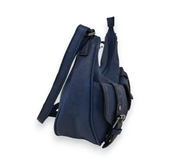 Navy blue Mandoline crossbody bag