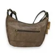 Two-tone taupe and brown crossbody bag from Mandoline