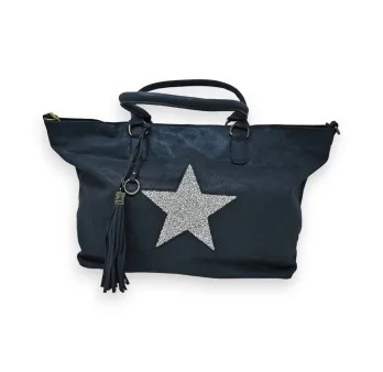 Bolso azul marino Mandolina Estrella Brillante