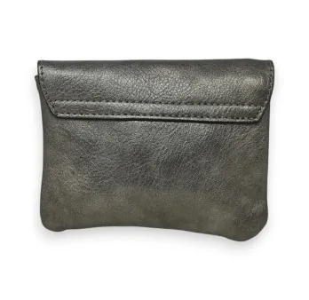 Metallic Gray Mandolin Wallet