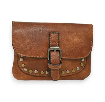 Monedero Tachuelas Mandolina Camel