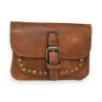 Studded Wallet Mandoline Camel