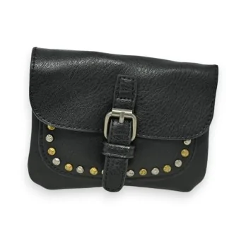 Studded Black Mandolin Wallet