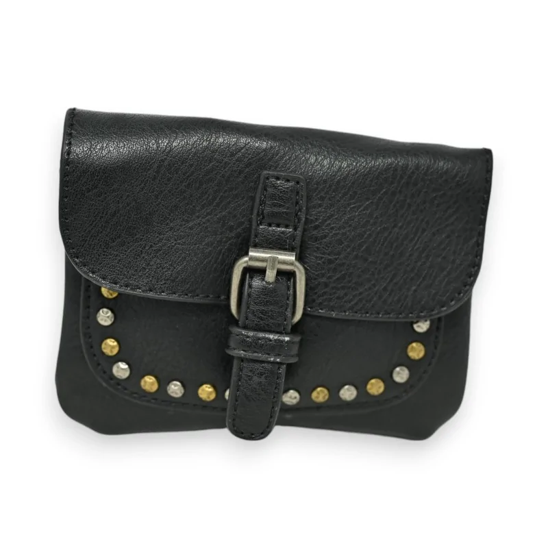 Studded Black Mandolin Wallet