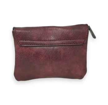 Studded Burgundy Mandolin Wallet