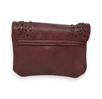 Woven Wallet Mandoline Burgundy