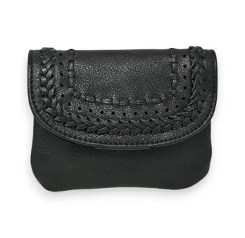 Woven black Mandolin wallet