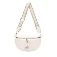 Faux fur off-white crossbody fanny pack by David Jones