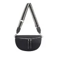 David Jones Black Fluffy Fanny Pack Crossbody Bag