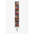 Multicolored Geometric Pattern Fabric Shoulder Strap