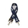 Navy Fabric Anchor Shoulder Strap